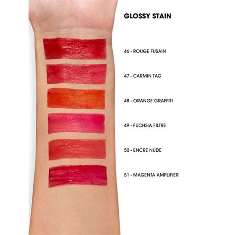 ysl glossy stain holographics swatches|More.